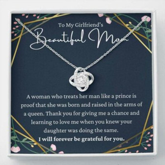 Mom Necklace, To My Girlfriend’S Mom Necklace, Gift For Girlfriend’S Mom, Mother Of The Bride - Thegiftio UK
