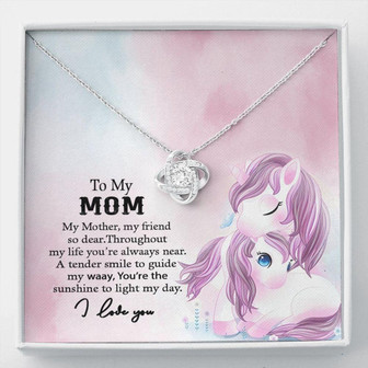 Mom Necklace, To My Mom, Gift For Mom, Mothers Day Gift, Gift For Mother, Mom Unicorn Necklace, Unicorn Gift For Mom - Thegiftio