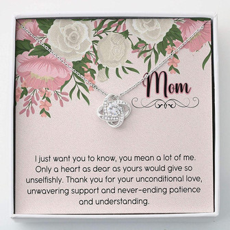 Mom Necklace , To My Mom Love Knot Necklace , Gift For Mom - Thegiftio UK