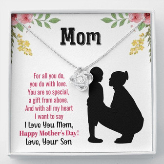 Mom Necklace, To My Mom Mothers Day Necklace, Gift For Mom, Necklace For Mom, Gifts From Daughter To Mom - Thegiftio UK