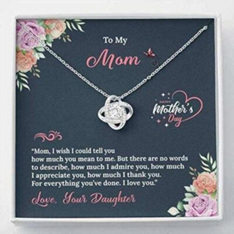 Mom Necklace, To My Mom Necklace Gift , How Much I Thank You - Thegiftio UK