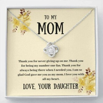 Mom Necklace, To My Mom Necklace Gift , Thank You Necklace Gift - Thegiftio UK