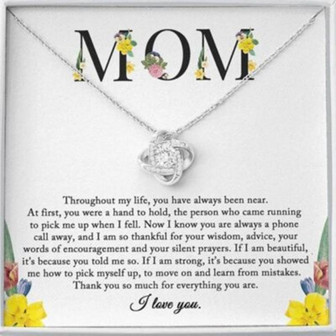 Mom Necklace, To My Mom Necklace, Mothers Day Gift From Daughter, Thank You Mom - Thegiftio UK