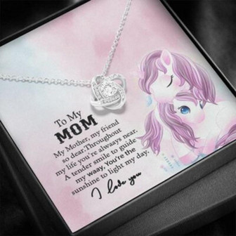 Mom Necklace, To My Mom Necklace, Mothers Day Gift For Mother, Bonus Mom, Other Mom, Mom Unicorn - Thegiftio
