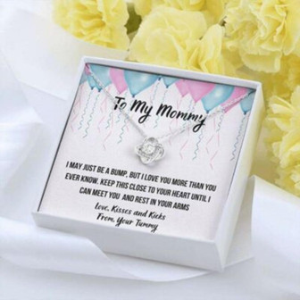 Mom Necklace, To My Mommy “Celebration” Love Knot Necklace Gift For Mom - Thegiftio UK