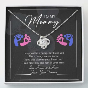 Mom Necklace, To My Mommy Necklace Gift Box Gift For Pregnant Mom - Thegiftio UK