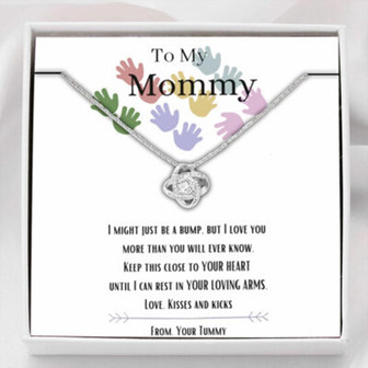 Mom Necklace, To My Mommy Necklace, I Love You, Baby Bump Gift, New Mom Gift - Thegiftio UK