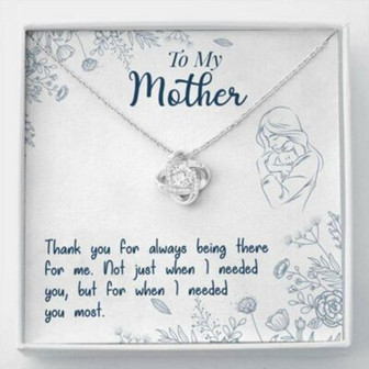 Mom Necklace, To My Mother “Needed-So” Love Knot Necklace Gift For Mom - Thegiftio UK