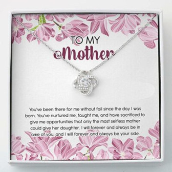 Mom Necklace, To My Mother Necklace , Necklace For Mom Love Knot Necklace With Gift Box - Thegiftio UK