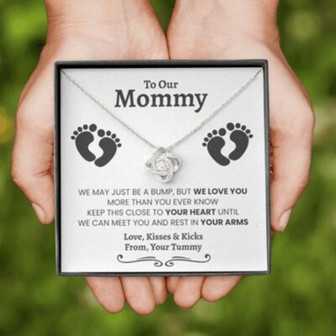 Mom Necklace, Twin Baby Necklace, Gift For Mother Of Twins, Future Mom Of Twins, Twins Mama - Thegiftio UK