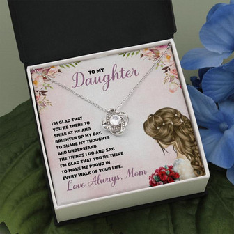 Mom To Daughter - Love Knot Necklace Gift - Thegiftio UK