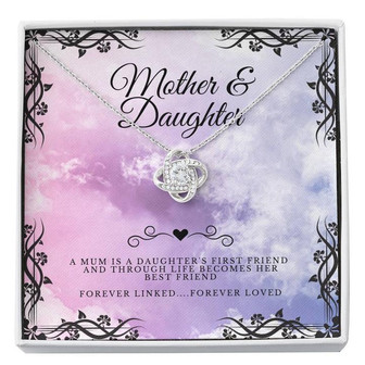 Mother & Daughter - Gift To Daughter - Love Knot Necklace - Thegiftio UK