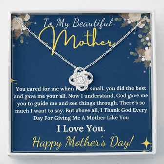 Mother Daughter Necklace, Mom Gift, Mother's Day Gift, Daughter Gift, Jewelry For Mom, Love Knot Necklace - Thegiftio UK