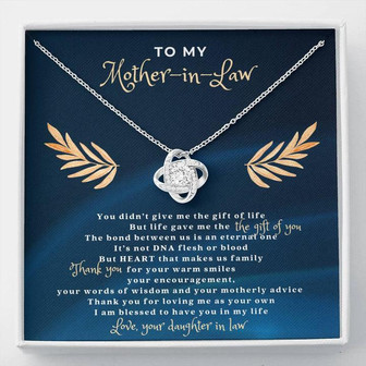Mother In Law Love Knot Necklace - Thegiftio