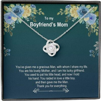 Mother-In-Law Necklace, Boyfriend’S Mom Necklace, Presents For Mother Gifts, Raise Boy Thank - Thegiftio