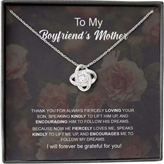 Mother-In-Law Necklace, Boyfriend’S Mom Necklace, Presents For Mother Gifts, Fierce Encourage - Thegiftio UK