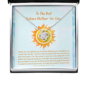Mother-In-Law Necklace, Daughter’S Gift Future Mother In Law Love Knot Necklaces - Thegiftio UK