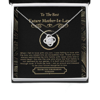 Mother-In-Law Necklace, Daughter’S Gift Future Mother In Law Love Knot Necklaces - Thegiftio UK
