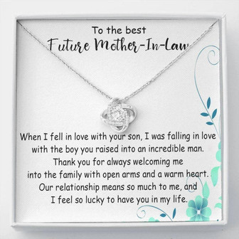 Mother-In-Law Necklace, Future Mother In Law, Mother In Law Gift, Mother Of The Groom Necklace From Bride, Wedding Gift - Thegiftio UK