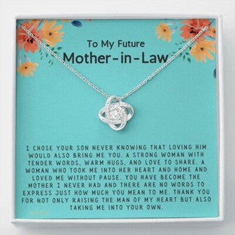 Mother-In-Law Necklace, Future Mother In Law Necklace Gift From Bride On Wedding, Mother, Day - Thegiftio UK