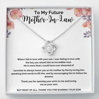 Mother-In-Law Necklace, Future Mother In Law Necklace, Mother Of The Groom Necklace Wedding Gift - Thegiftio UK
