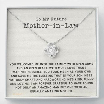 Mother-In-Law Necklace, Future Mother In Law Necklace Gift From Bride On Wedding, Mother, Day - Thegiftio UK