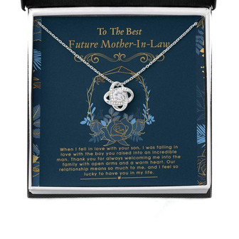 Mother-In-Law Necklace, Future Mother In Law Necklace: Gift For Mother’S Day From Daughter, Message Card - Thegiftio UK