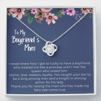 Mother-In-Law Necklace, Gift To My Boyfriend’S Mom Necklace Gift For Boyfriend’S Mom Birthday - Thegiftio UK