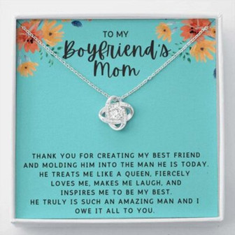 Mother-In-Law Necklace, Gift To My Boyfriend’S Mom Necklace, Gift For Future Mother-In-Law - Thegiftio UK