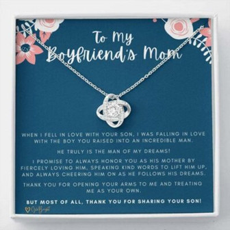 Mother-In-Law Necklace, Gift To My Boyfriend’S Mom Necklace, Gift For Future Mother-In-Law - Thegiftio UK
