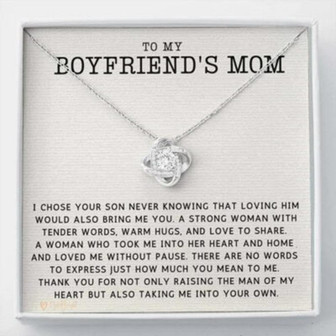 Mother-In-Law Necklace, Gift To My Boyfriend’S Mom Necklace, Gift For Future Mother-In-Law - Thegiftio UK