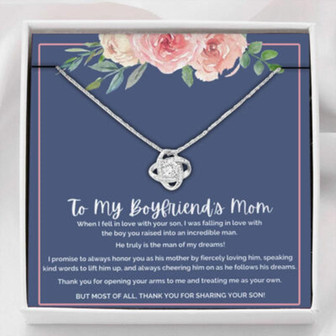 Mother-In-Law Necklace, Gift To My Boyfriend’S Mom Necklace, Gift For Future Mother-In-Law - Thegiftio UK