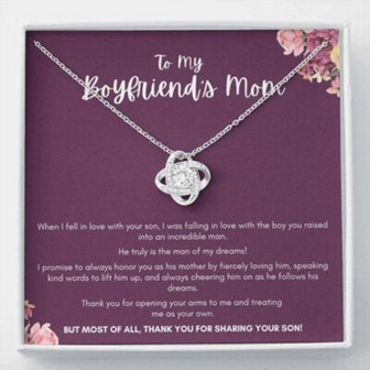 Mother-In-Law Necklace, Gift To My Boyfriend’S Mom Necklace, Gift For Future Mother-In-Law - Thegiftio UK