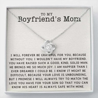 Mother-In-Law Necklace, Gift To My Boyfriend’S Mom Necklace, Gift For Future Mother-In-Law - Thegiftio UK