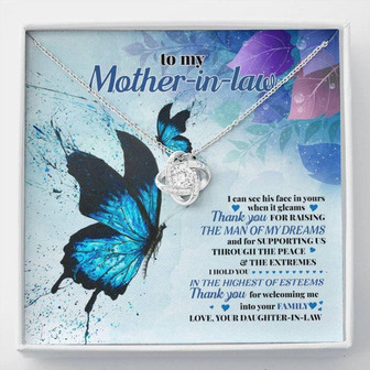 Mother In Law Necklace, Mother In Law Gift From Daughter In Law, Mothers Day Gifts Necklace - Thegiftio UK