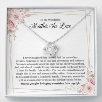 Mother-In-Law Necklace, Mother In Law Necklace Wedding Day Gift , Wedding Day Gift For Mother In Law - Thegiftio UK