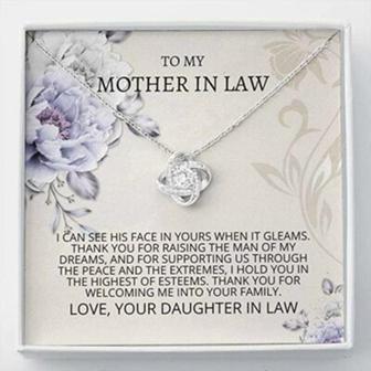 Mother-In-Law Necklace, Mother In Law Necklace Gift , Man Of My Dreams Necklace - Thegiftio UK