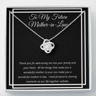 Mother-In-Law Necklace, Mother Of Groom Necklace Gift From Bride, Gift For Bonus Mom, Mother In Law - Thegiftio UK