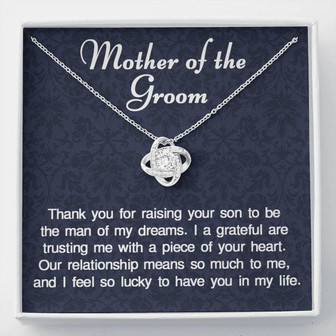 Mother-In-Law Necklace, Mother Of The Groom Gift Necklace, Mother In Law Gift, Mothers Day Gift For Mother In Law Gift, Mothers Day Gifts - Thegiftio UK