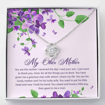 Mother In Law Necklace , Mother Of The Groom Wedding Gift - Thegiftio UK