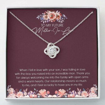 Mother-In-Law Necklace, Necklace For Women Girl , Necklace To My Fututure Mother-In-Law Mothers Day - Thegiftio UK