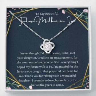 Mother-In-Law Necklace, Necklace Gift For Future Mother-In-Law From Future Son-In-Law, To My Future Mother-In-Law - Thegiftio UK