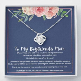 Mother-In-Law Necklace, Necklace Gift To My Boyfriend’S Mom Necklace Gift For My Boyfriend’S Mom - Thegiftio UK