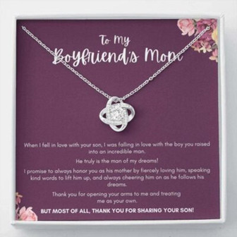Mother-In-Law Necklace, Necklace Gift To My Boyfriend’S Mom Necklace Gift For My Boyfriend’S Mom - Thegiftio UK