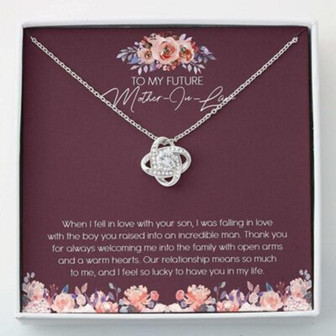 Mother-In-Law Necklace, Necklace To My Fututure Mother-In-Law , Mothers Day Necklace Gift - Thegiftio UK