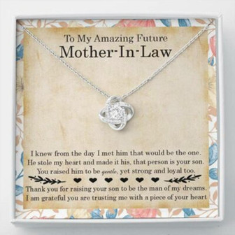 Mother-In-Law Necklace, To My Amazing Future Mother-In-Law Gift Necklace, Gift For Future Mother-In-Law - Thegiftio UK