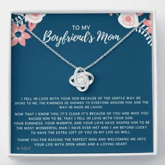 Mother-In-Law Necklace, To My Boyfriend, Mom Gifts Necklace, Gift For Future Mother-In-Law - Thegiftio UK
