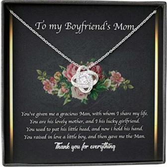 Mother-In-Law Necklace, To My Boyfriend, Mom Necklace Gift From Girlfriend - Thegiftio UK