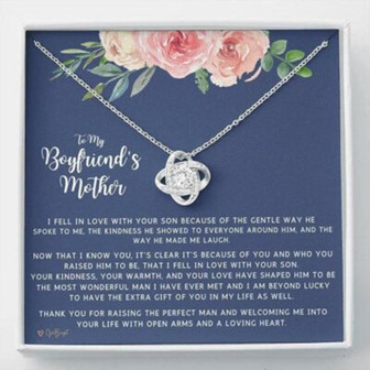 Mother-In-Law Necklace, To My Boyfriend’S Mom Gifts Necklace, Gift For Future Mother-In-Law - Thegiftio UK