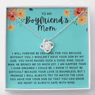 Mother-In-Law Necklace, To My Boyfriend’S Mom Gifts Necklace, Gift For Future Mother-In-Law - Thegiftio UK